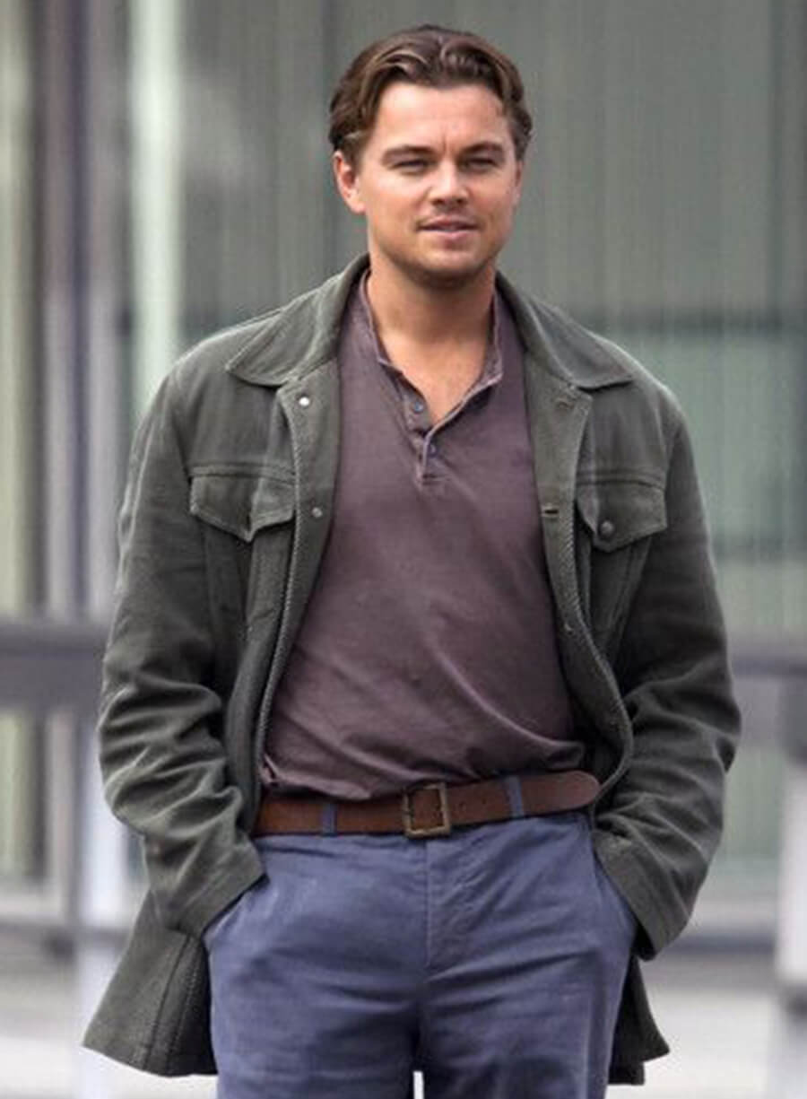 Leonardo DiCaprio Inception Green Cotton Jacket