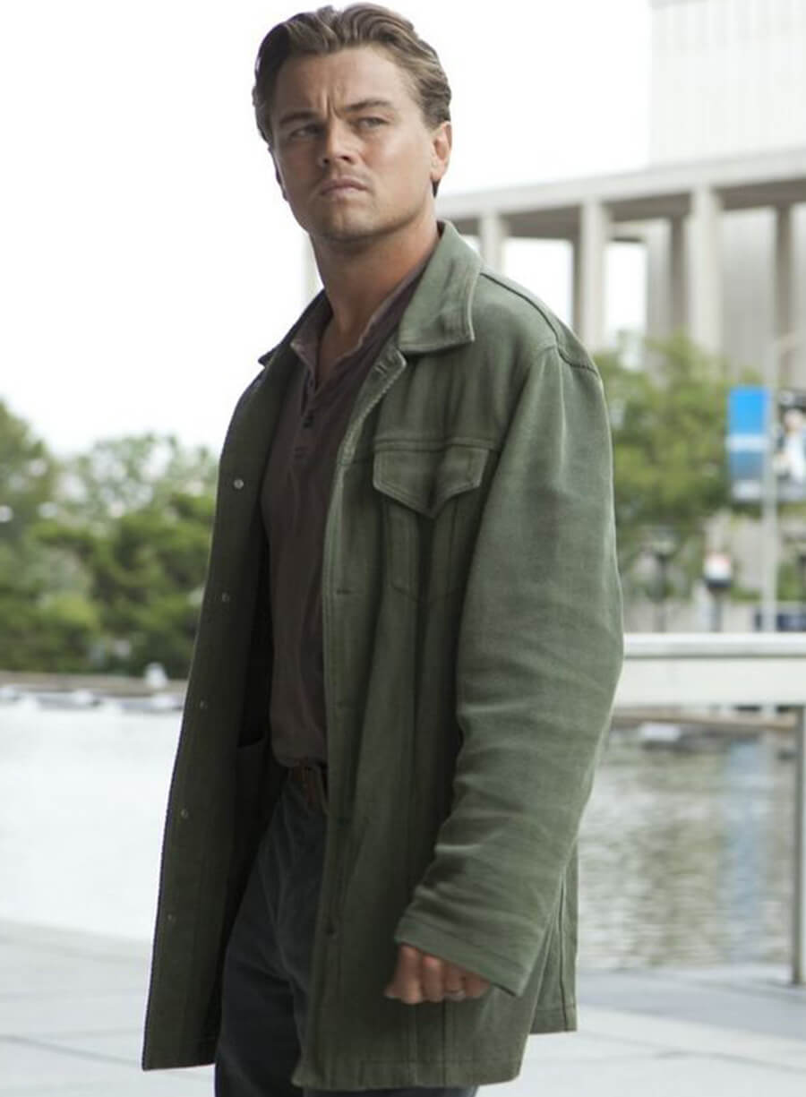 Leonardo DiCaprio Inception Green Cotton Jacket