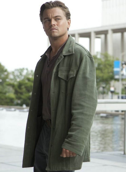 Leonardo DiCaprio Inception Green Cotton Jacket