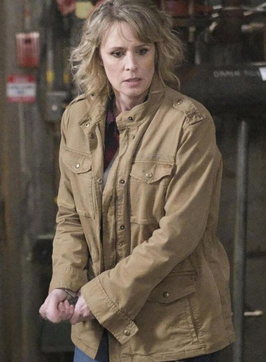Mary Winchester Supernatural S12 Brown Jacket