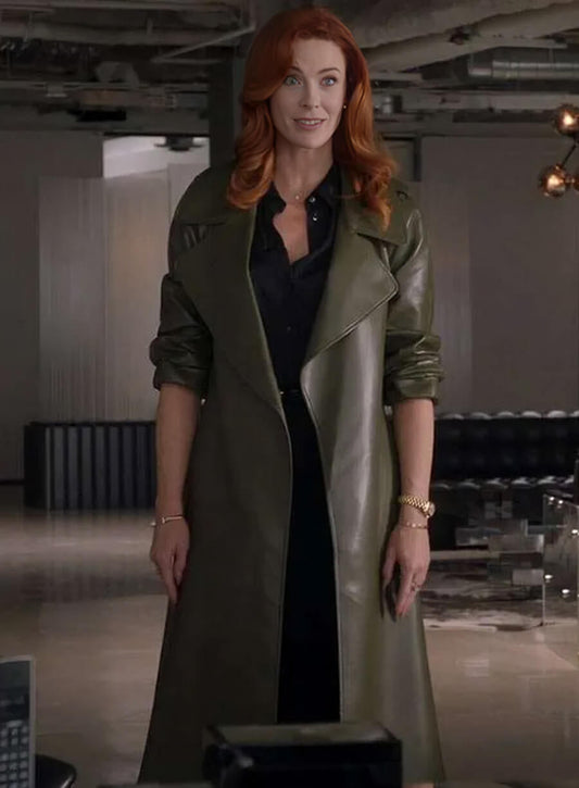 Monica Stevens The Rookie S06 Green Trench Coat