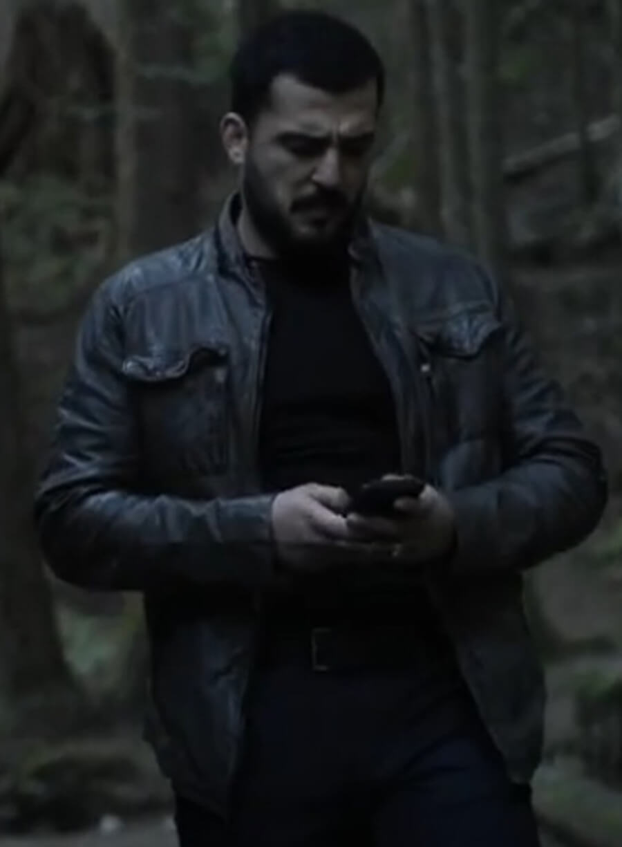 Phoenix Raei The Night Agent S01 Black Leather Jacket