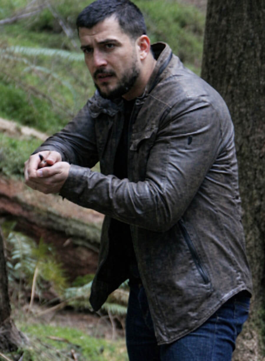 Phoenix Raei The Night Agent S01 Black Leather Jacket