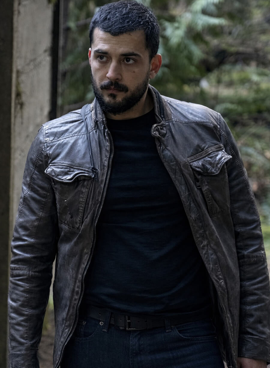 Phoenix Raei The Night Agent S01 Black Leather Jacket