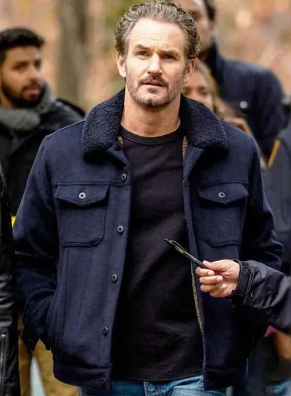 Terry Bruno Law and Order SVU S26 Blue Jacket