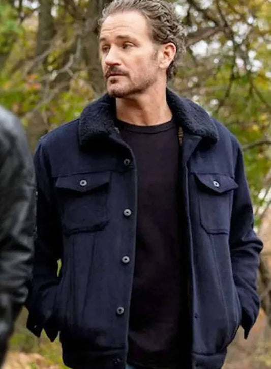 Terry Bruno Law and Order SVU S26 Blue Jacket