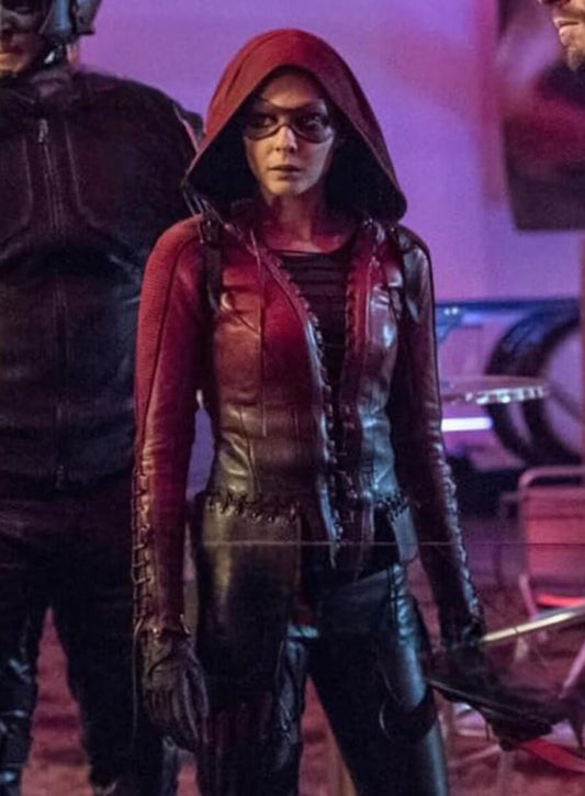Willa Holland Arrow Tv Series Leather Jacket