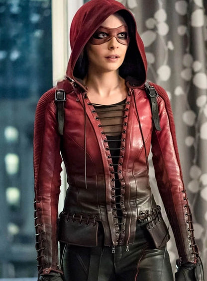 Willa Holland Arrow Tv Series Leather Jacket