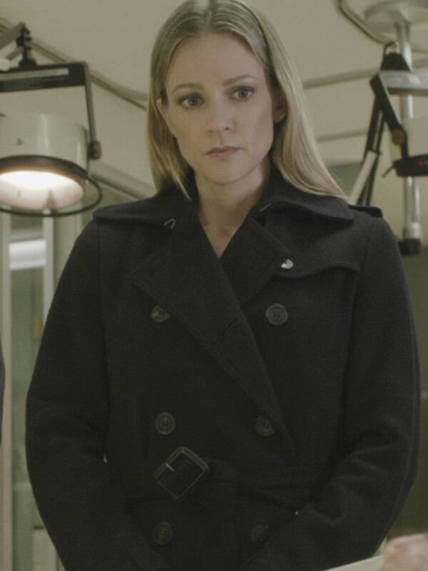 A.J. Cook Criminal Minds Black Trench Coat