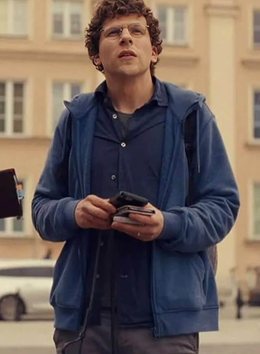 a-real-pain-jesse-eisenberg-blue-hoodie