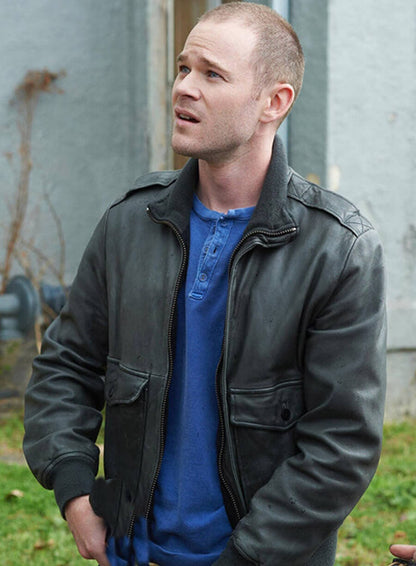 Aaron Ashmore Warehouse 13 Black Leather Jacket