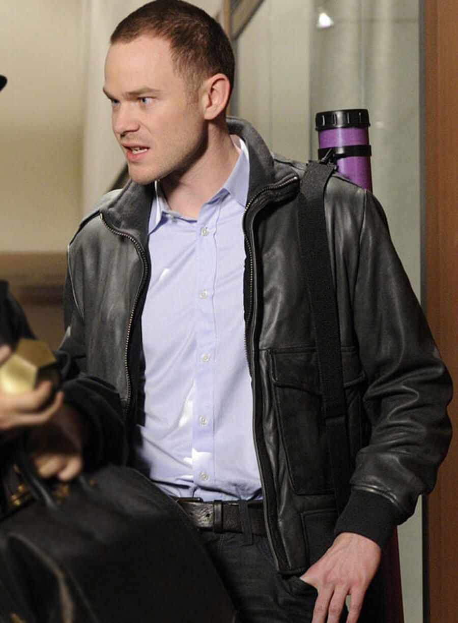 Aaron Ashmore Warehouse 13 Black Leather Jacket