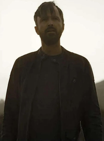 Aaron Paul Westworld Season 4 Black Leather Jacket
