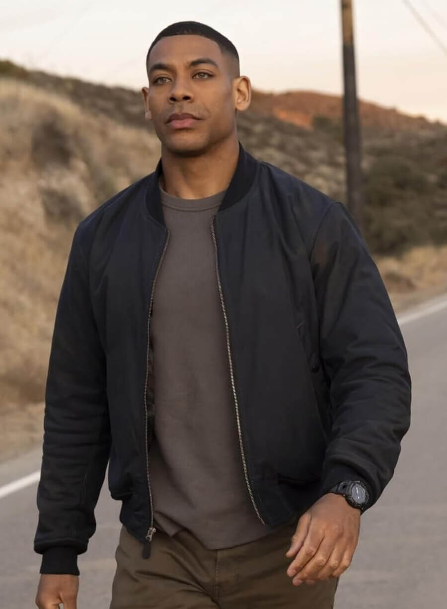 Aaron Pierre Lanterns Bomber Jacket