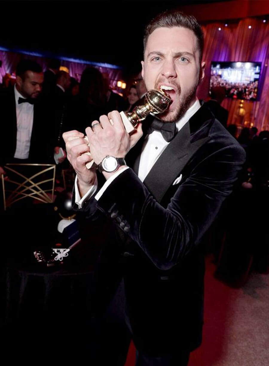 Aaron Taylor-Johnson Black Velvet Blazer