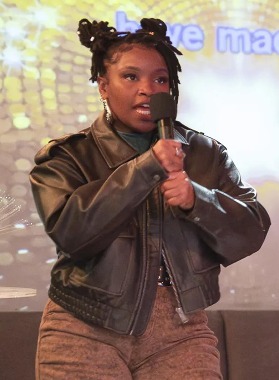 Abbott Elementary S04 Courtney Taylor Leather Jacket