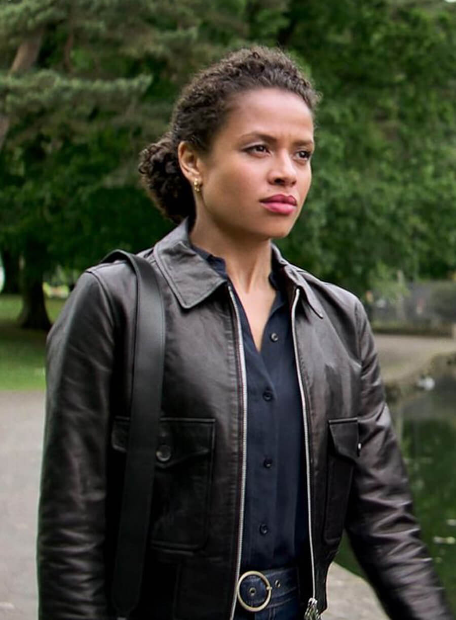 Gugu Mbatha-Raw Leather Jacket