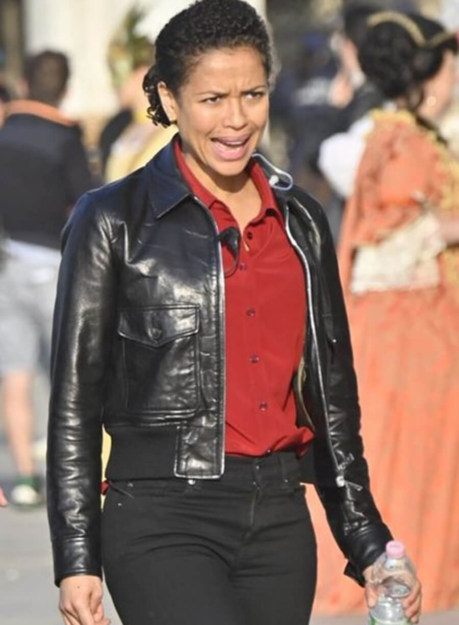 Gugu Mbatha-Raw Leather Jacket