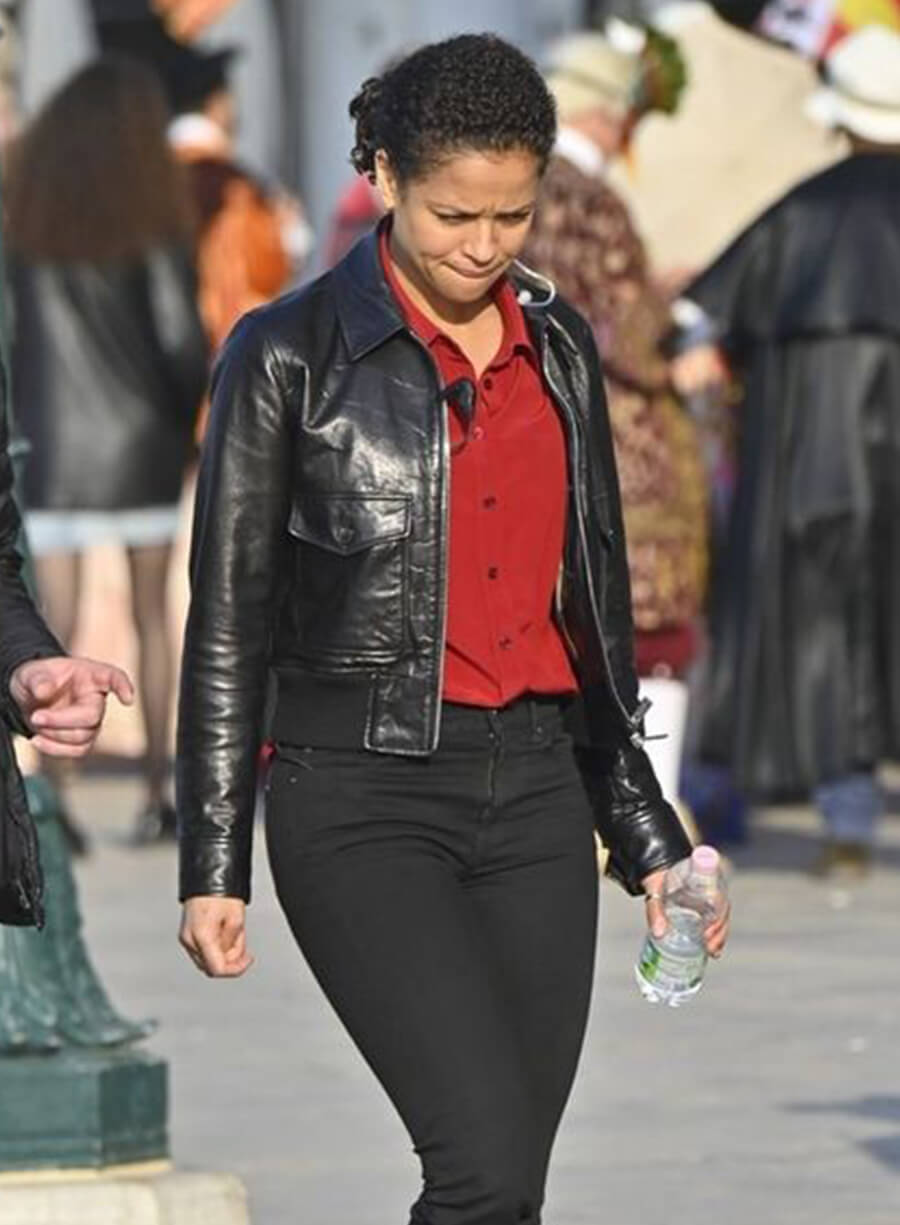 Gugu Mbatha-Raw Leather Jacket