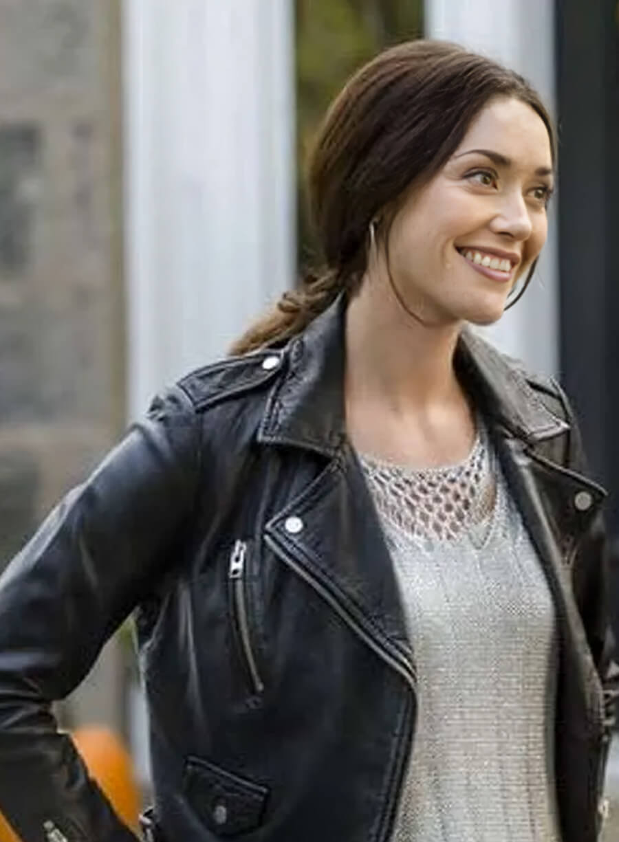 Abigail Pershing Good Witch S02 Biker Leather Jacket