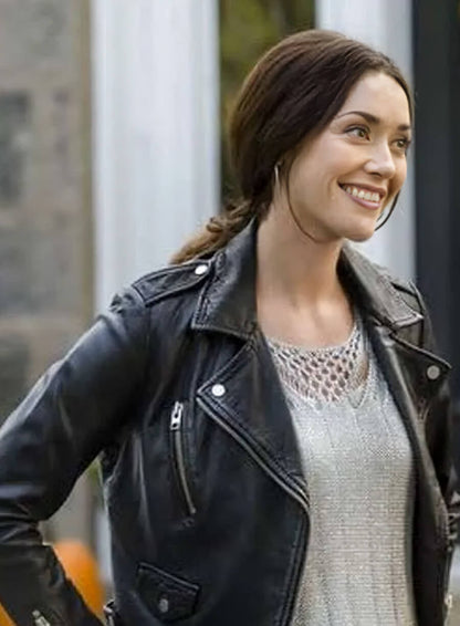 Abigail Pershing Good Witch S02 Biker Leather Jacket
