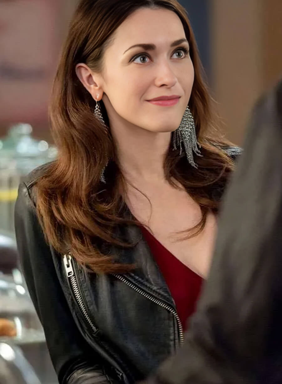 Abigail Pershing Good Witch S02 Biker Leather Jacket