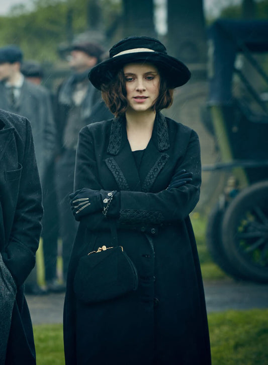 Ada Shelby Peaky Blinders Black Long Coat