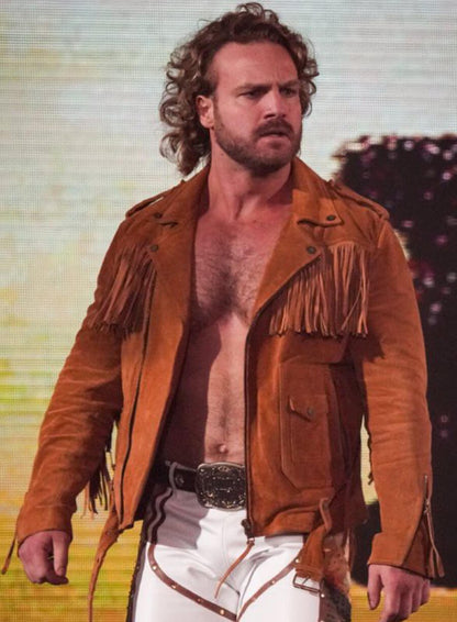 Adam Page Hangman Brown Fringe Jacket