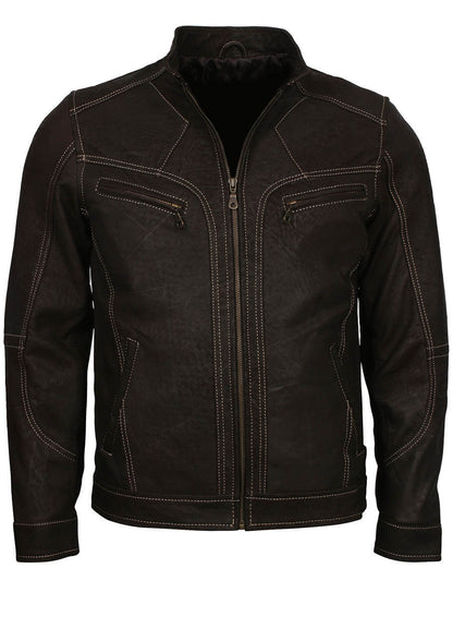 Adonis Men Fashion Dark Brown Jacket