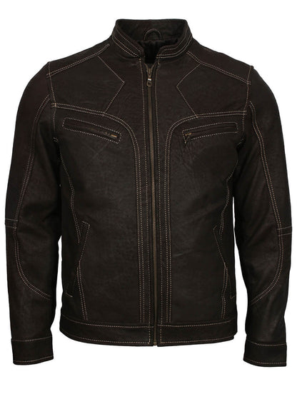 Adonis Men Fashion Dark Brown Jacket
