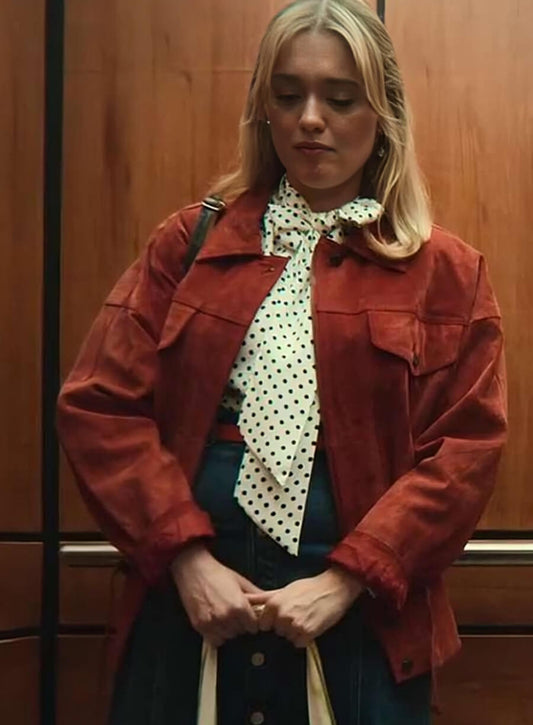 Aimee Lou Wood Sex Education S04 Suede Jacket