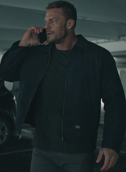 Alan Ritchson Reacher Black Cotton Jacket