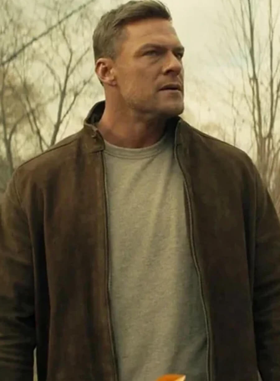 Alan Ritchson Reacher S03 Suede Leather Jacket