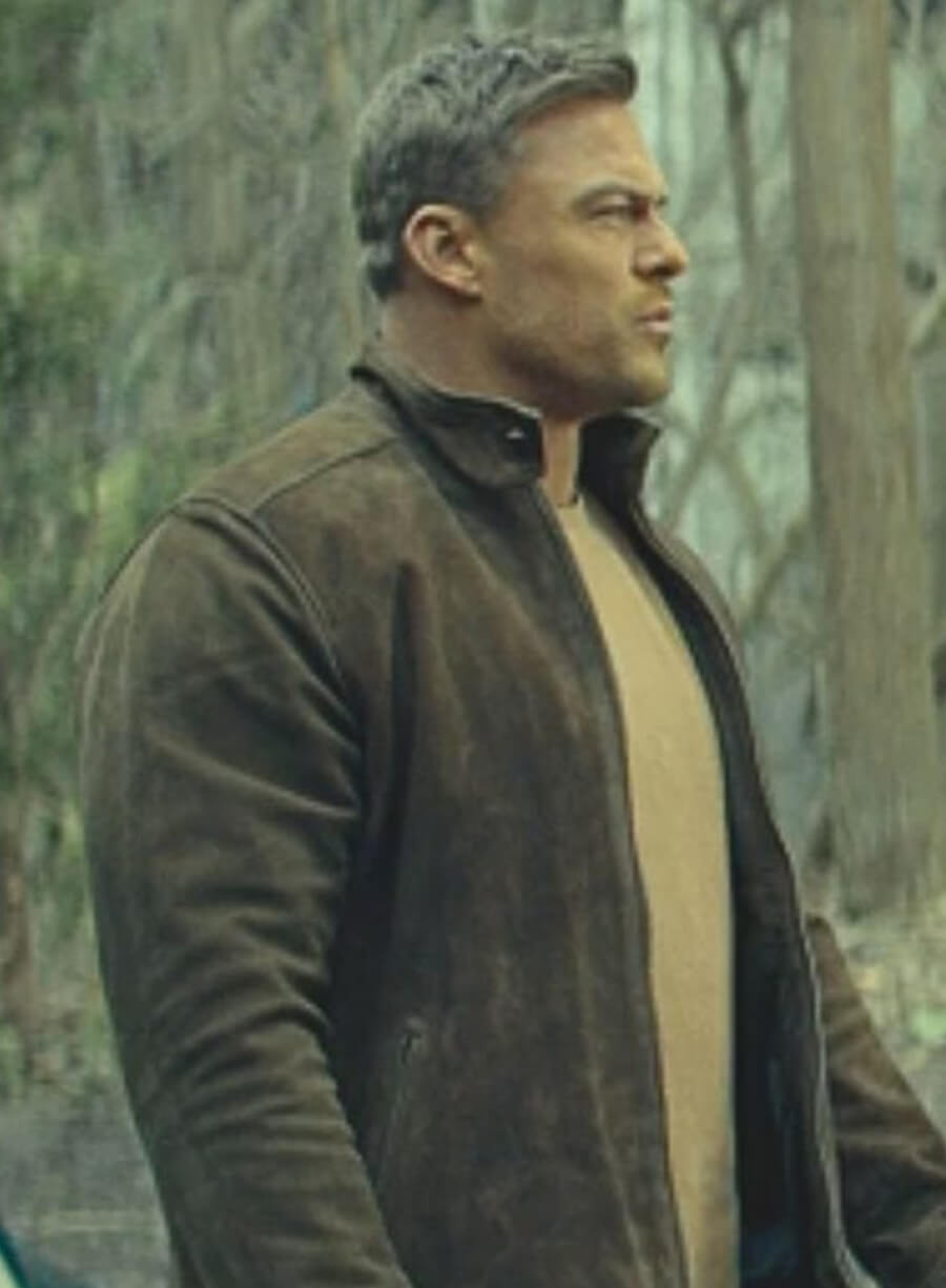 Alan Ritchson Reacher S03 Suede Leather Jacket
