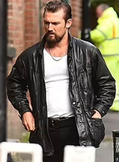 Alex Pettyfer 5lbs of Pressure Black Leather Jacket