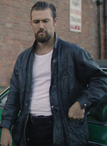 Alex Pettyfer 5lbs of Pressure Black Leather Jacket