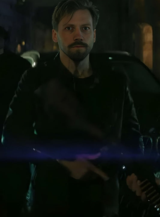 Alexander Kuznetsov Heads of State Black Leather Jacket