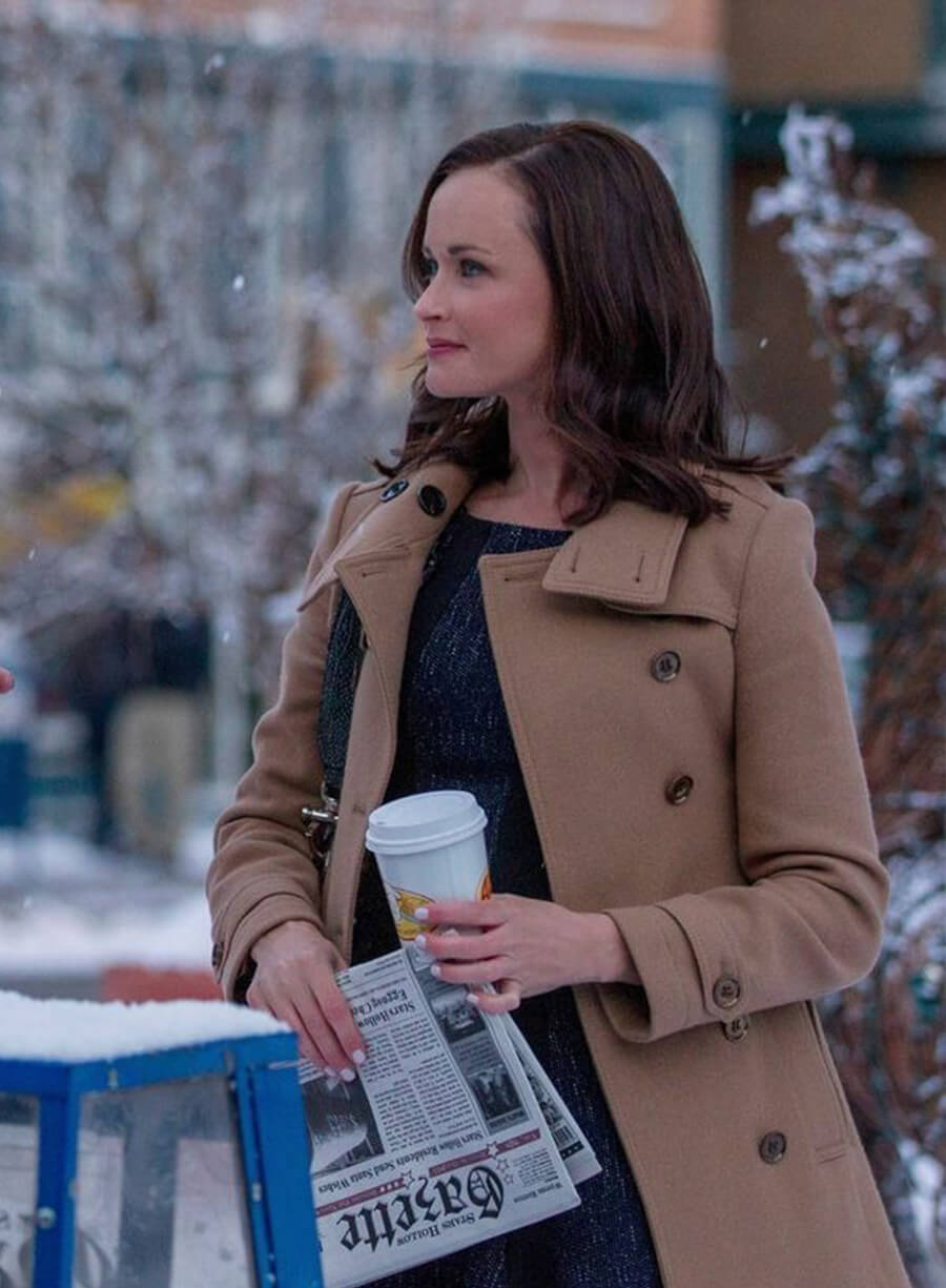  Alexis Bledel Gilmore Girls Brown Wool Coat