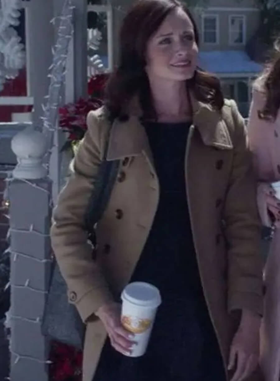  Alexis Bledel Gilmore Girls Brown Wool Coat