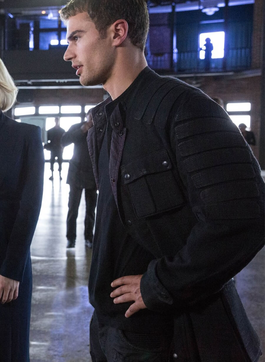 Allegiant Theo James Divergent Series Leather Jacket