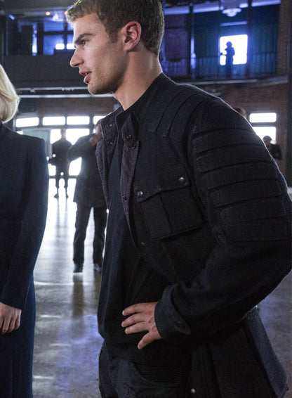 Allegiant Theo James Divergent Series Leather Jacket