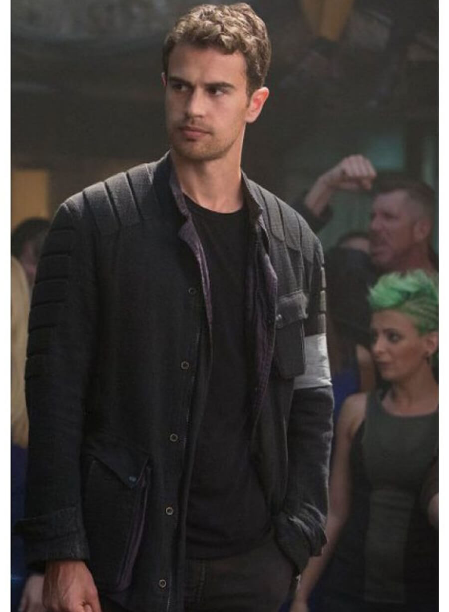 Allegiant Theo James Divergent Series Leather Jacket