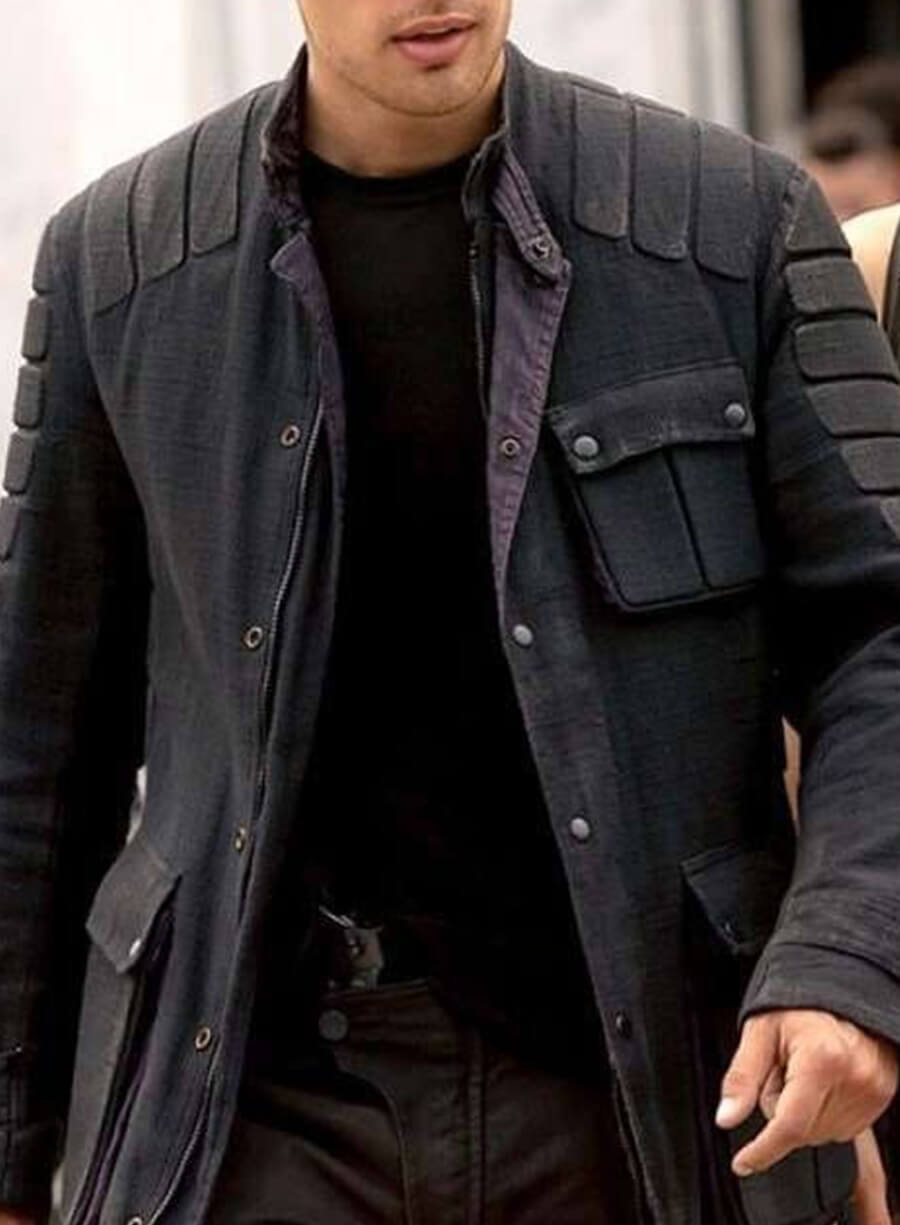 Allegiant Theo James Divergent Series Leather Jacket