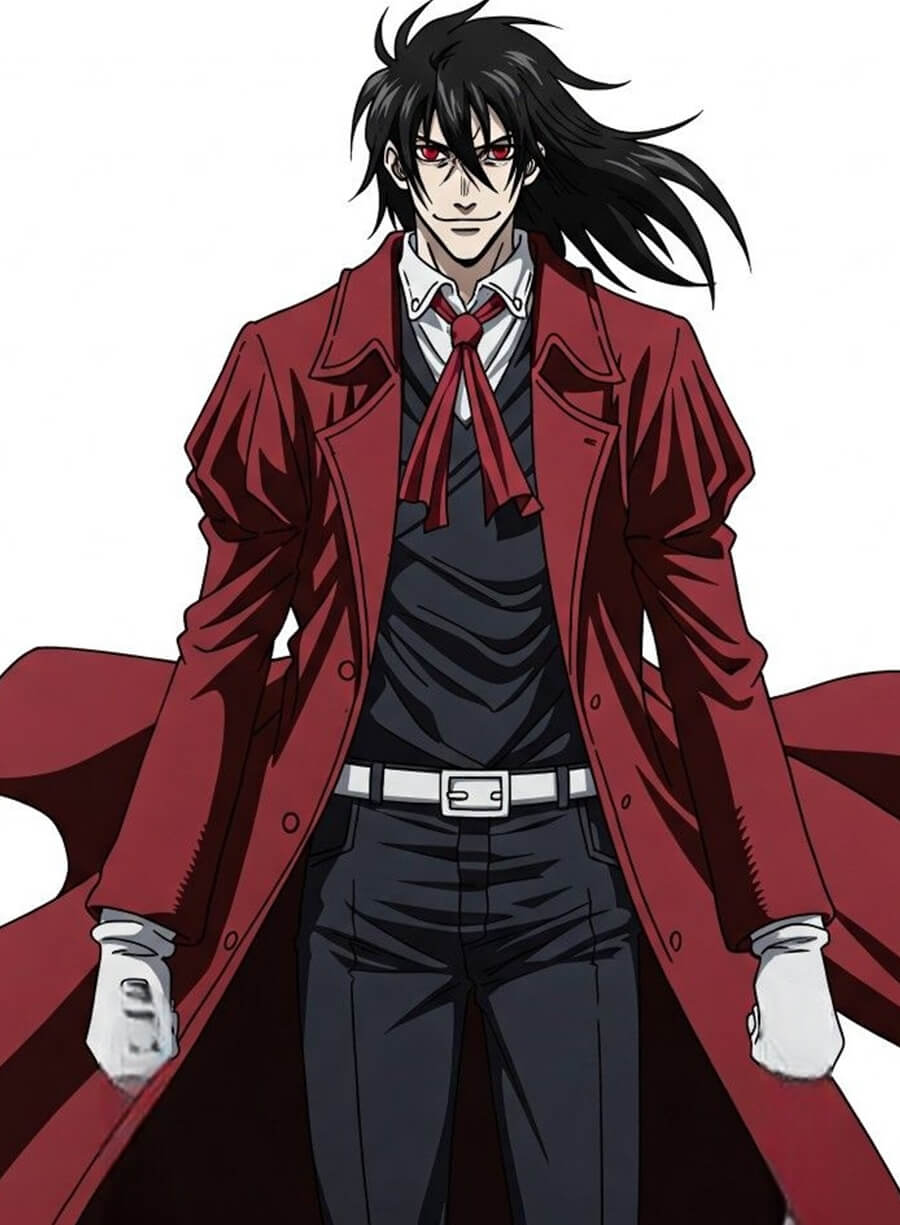 Alucard Hellsing Halloween Costume Red Coat