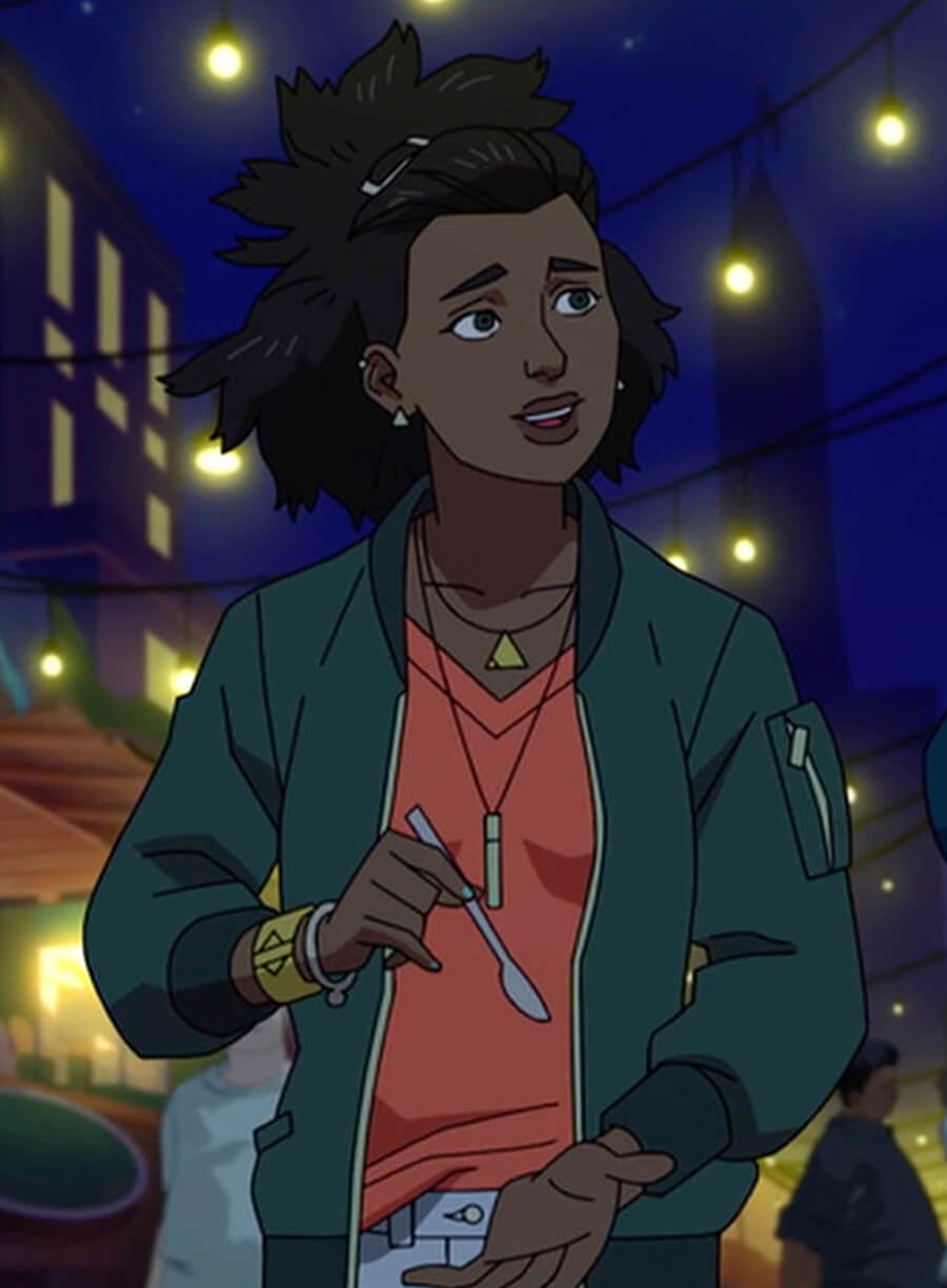 Amber Bennett Invincible Green Bomber Jacket
