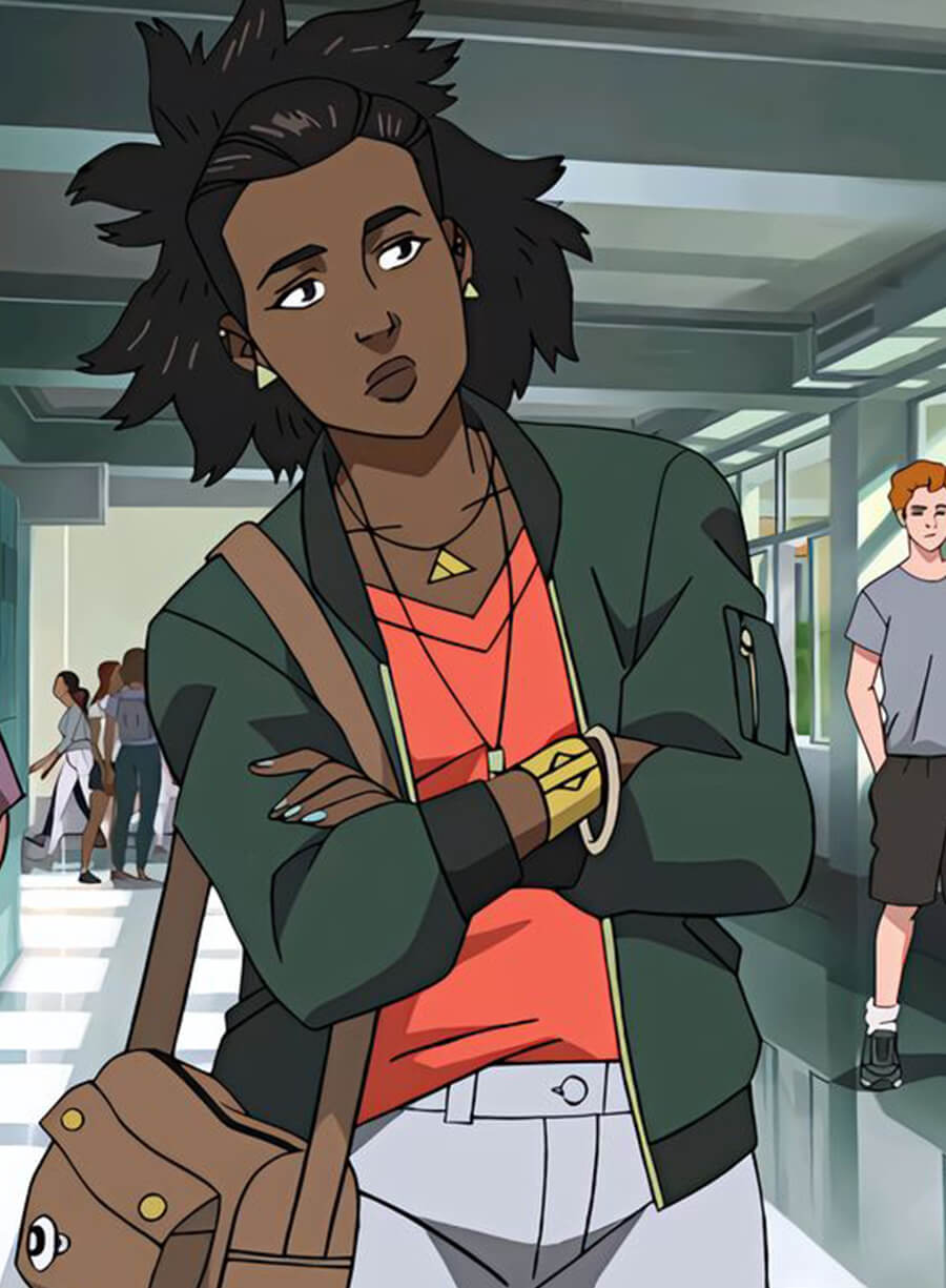 Amber Bennett Invincible Green Bomber Jacket