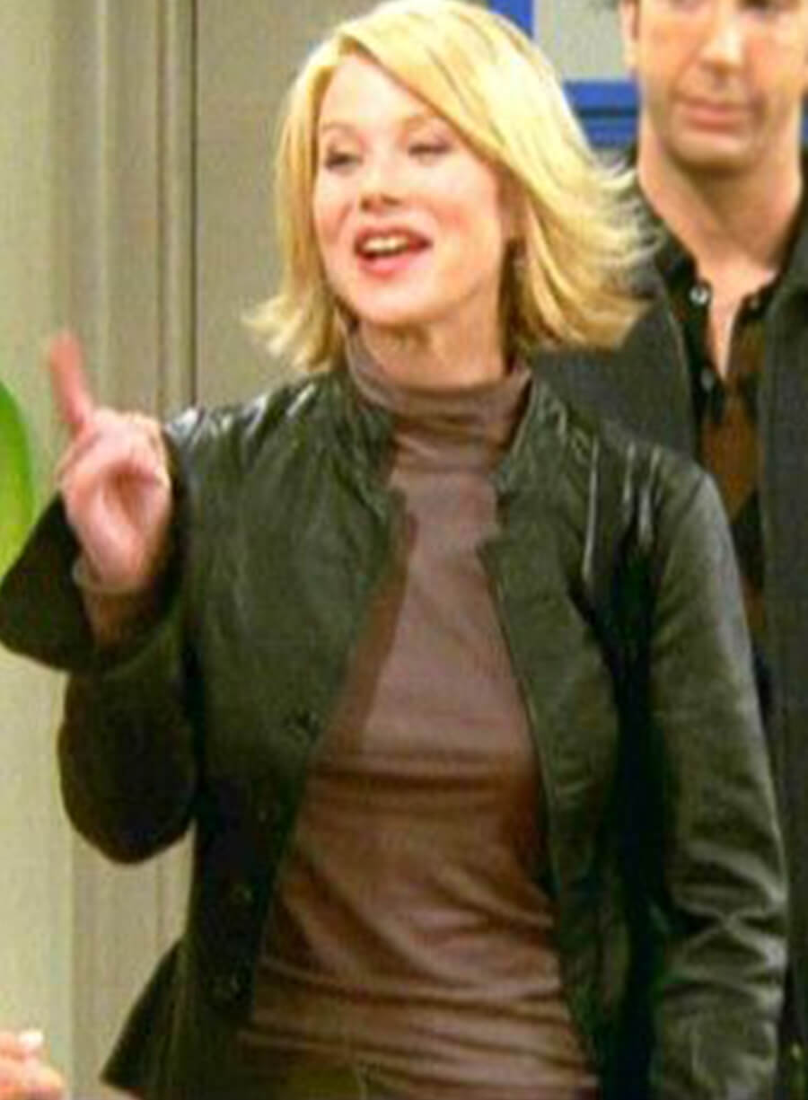 Amy Green Friends Black Leather Jacket