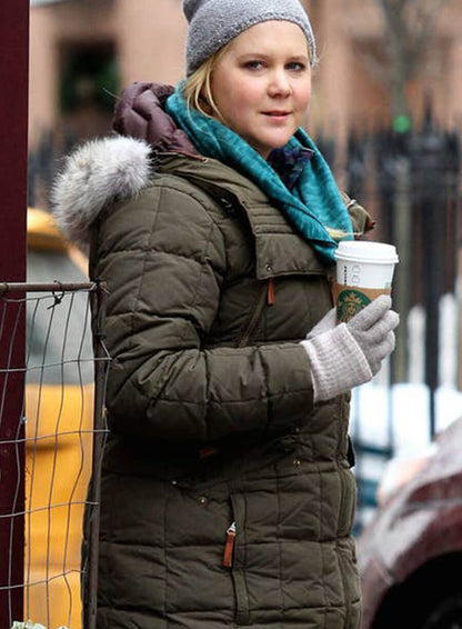 Amy Schumer Brown Puffer Jacket