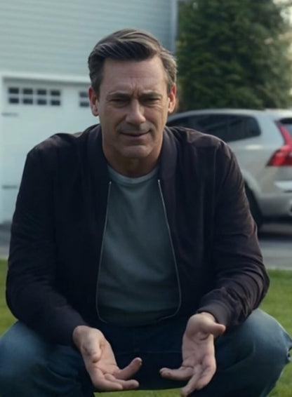 Andrew Cooper Your Friends and Neighbors Black Bomber Jacket