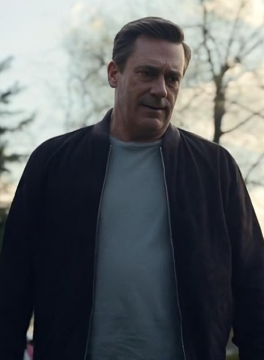 Andrew Cooper Your Friends and Neighbors Black Bomber Jacket